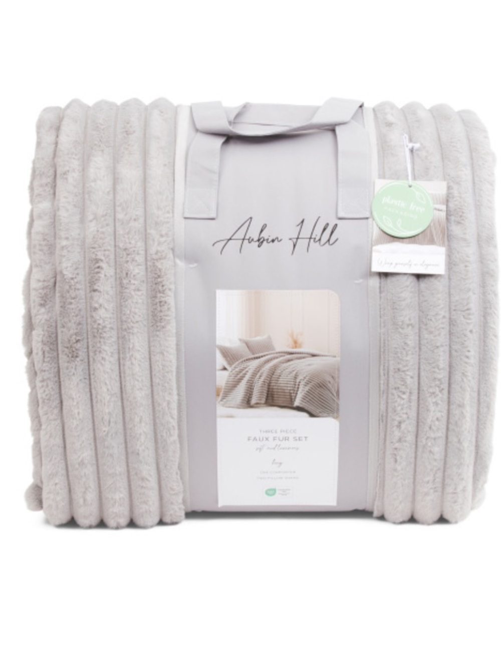 Anbin Hill THREE PIECE FAUX FUR COMFORTER SET
